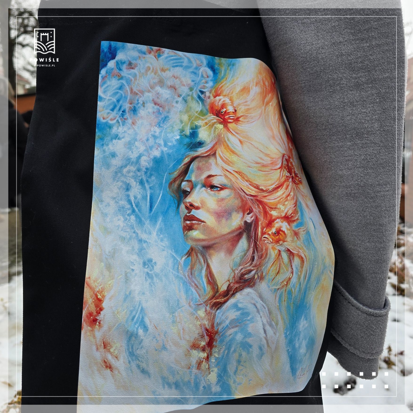Torba bawełniana z obrazem pt. Ondine autorstwa Karoliny Studzińskiej