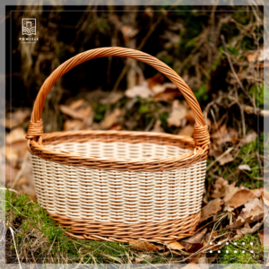 Kosz targowy - wiklina i pedding