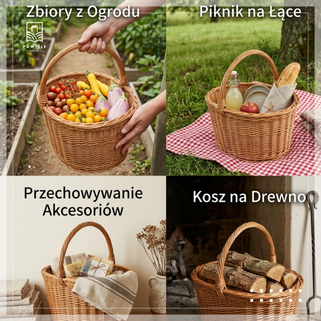 koszyk wiklinowy Anna