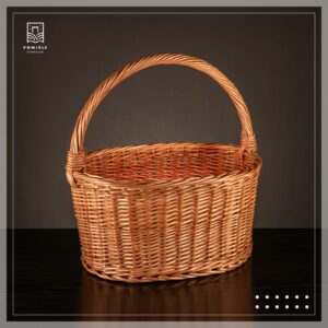 Duży kosz wiklinowy Jacek - twórca: Janusz Ketz