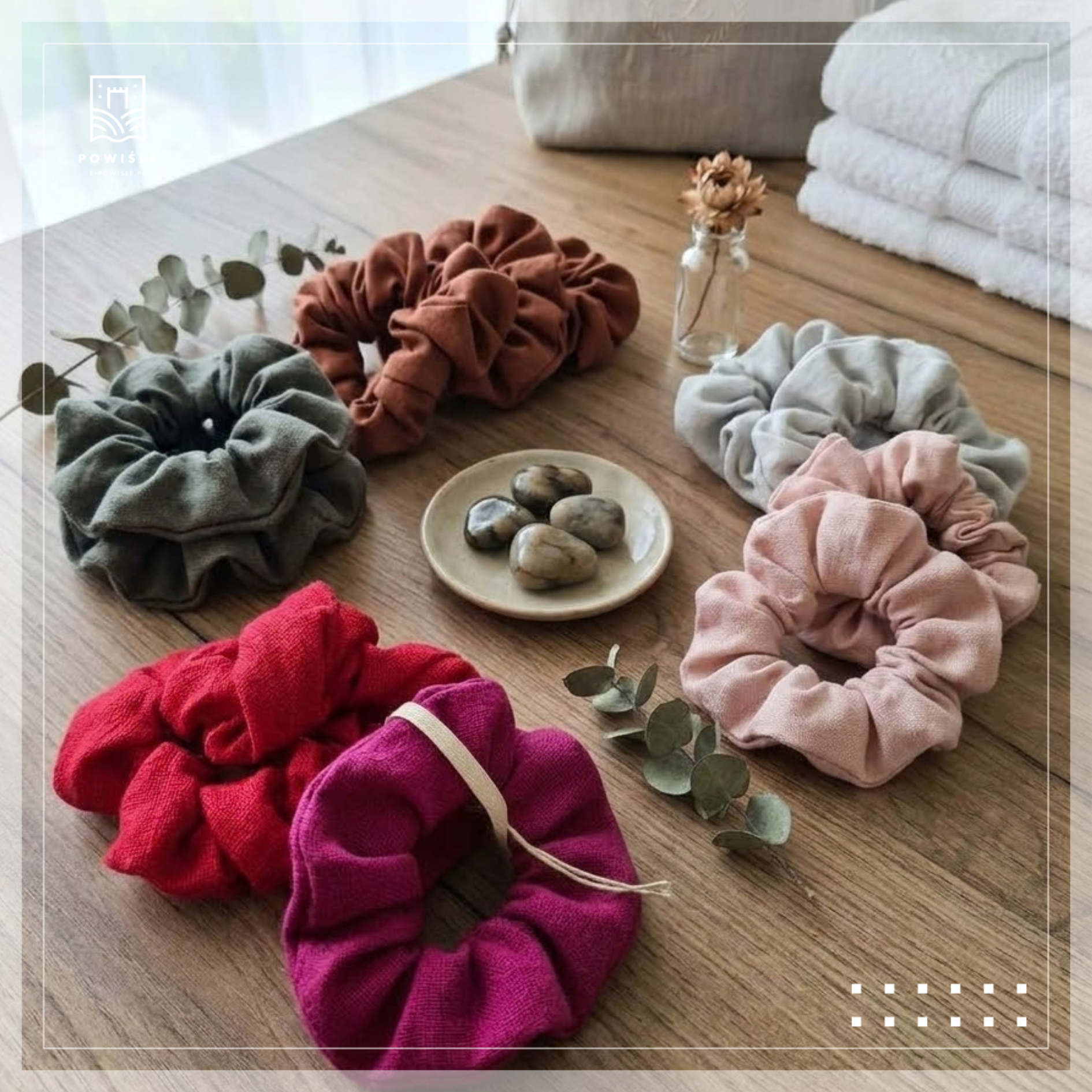 Gumka do włosów - scrunchie - obrazek 2