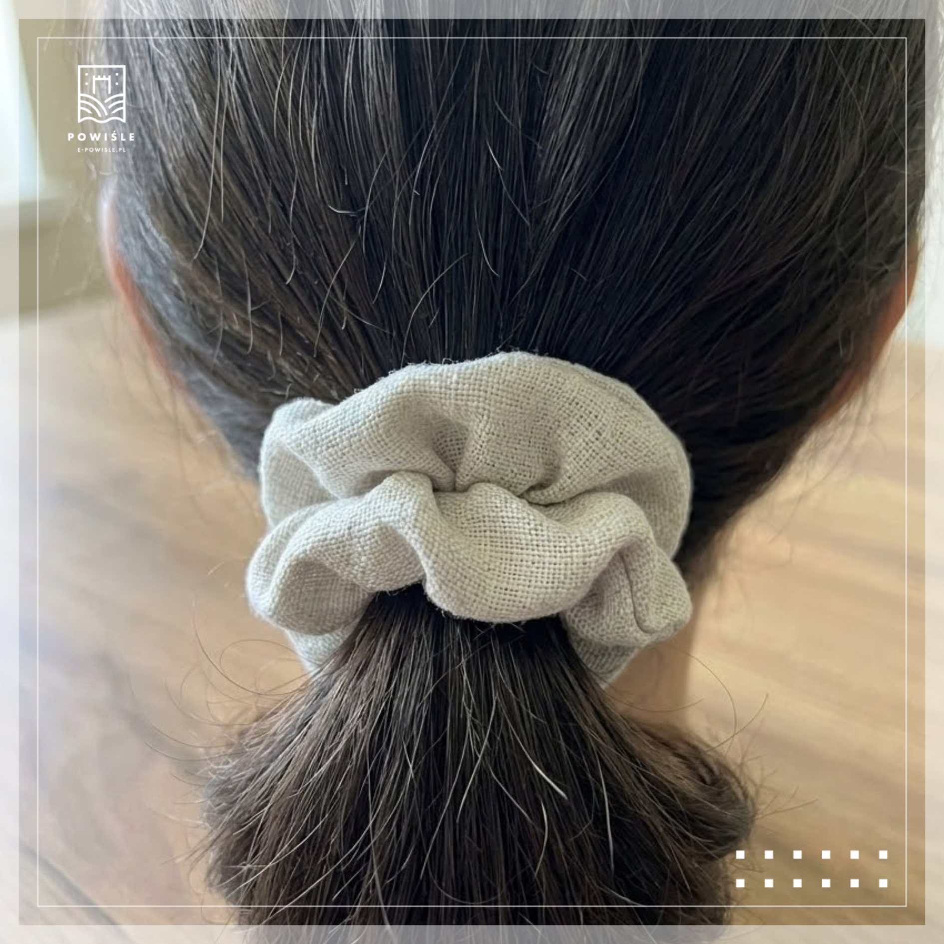 Gumka do włosów - scrunchie - obrazek 5