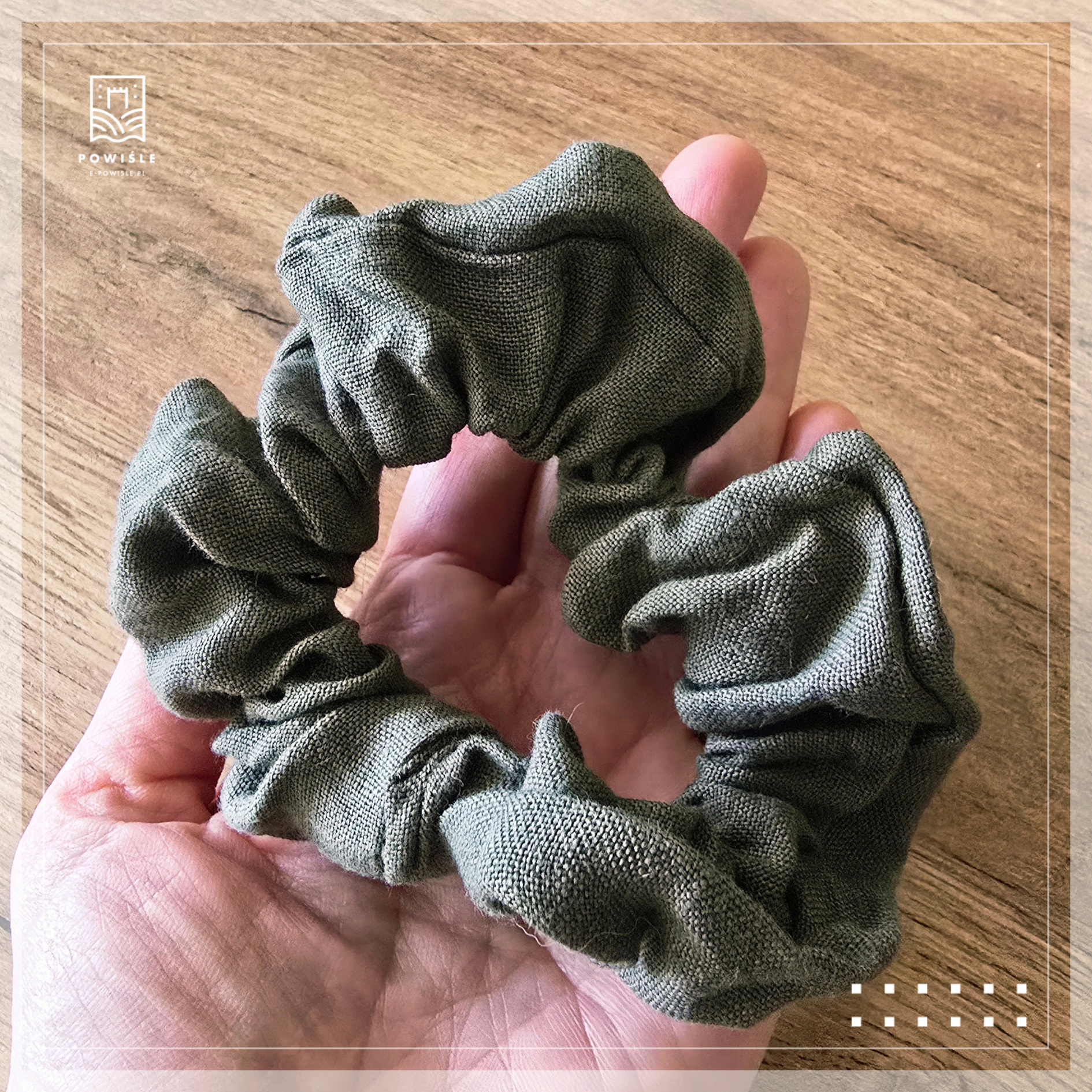 Gumka do włosów - scrunchie - obrazek 3